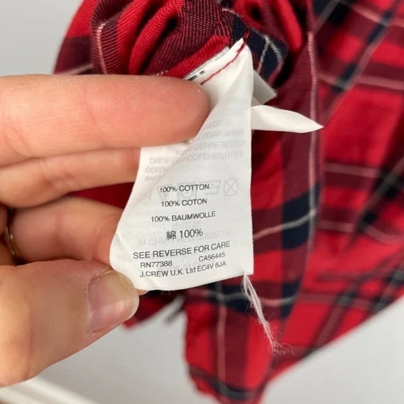 Madewell Central Shirt in Dahl Plaid Red XS - Picture 14 of 14